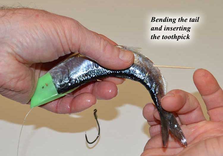 Inserting the Toothpick