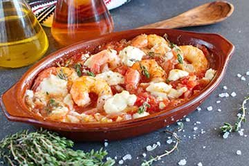 Feta Prawns
