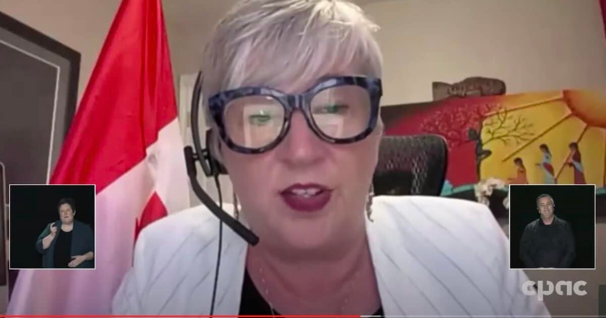 Bernadette Jordan, the federal minister of fisheries, oceans, and the Canadian Coast Guard, speaking during a virtual announcement.
