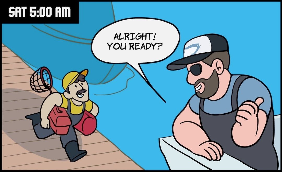 Your Excited Fishing Buddy—A Visual Recap