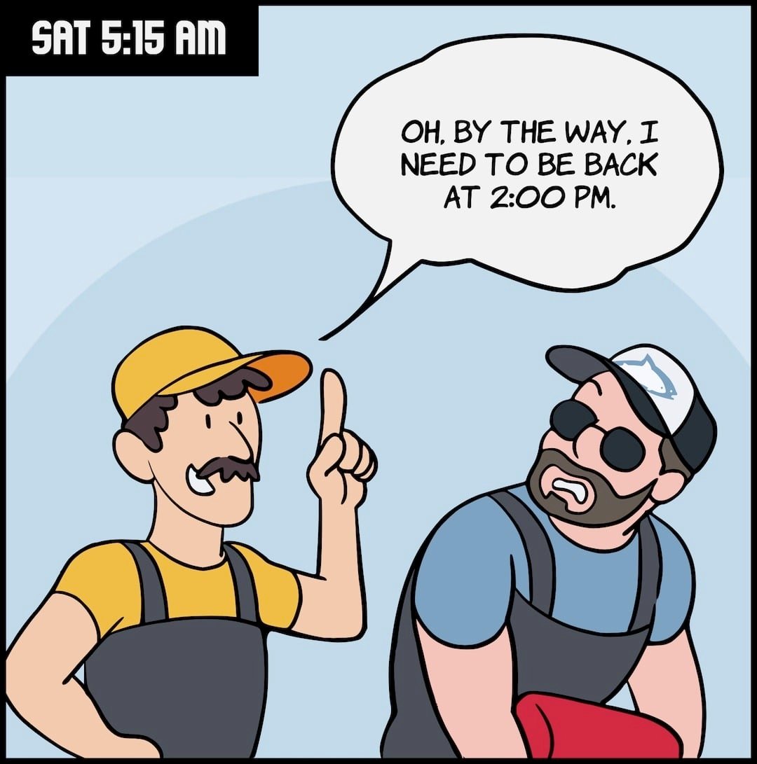 Your Excited Fishing Buddy—A Visual Recap