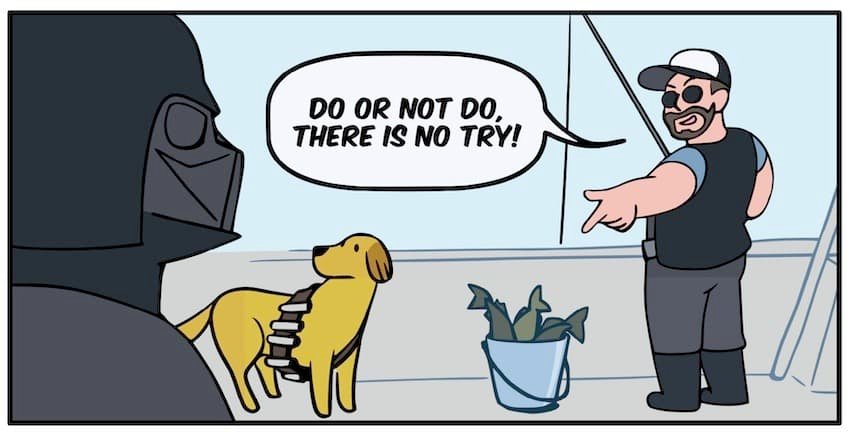 That Day I Went Fishing With Darth Vader