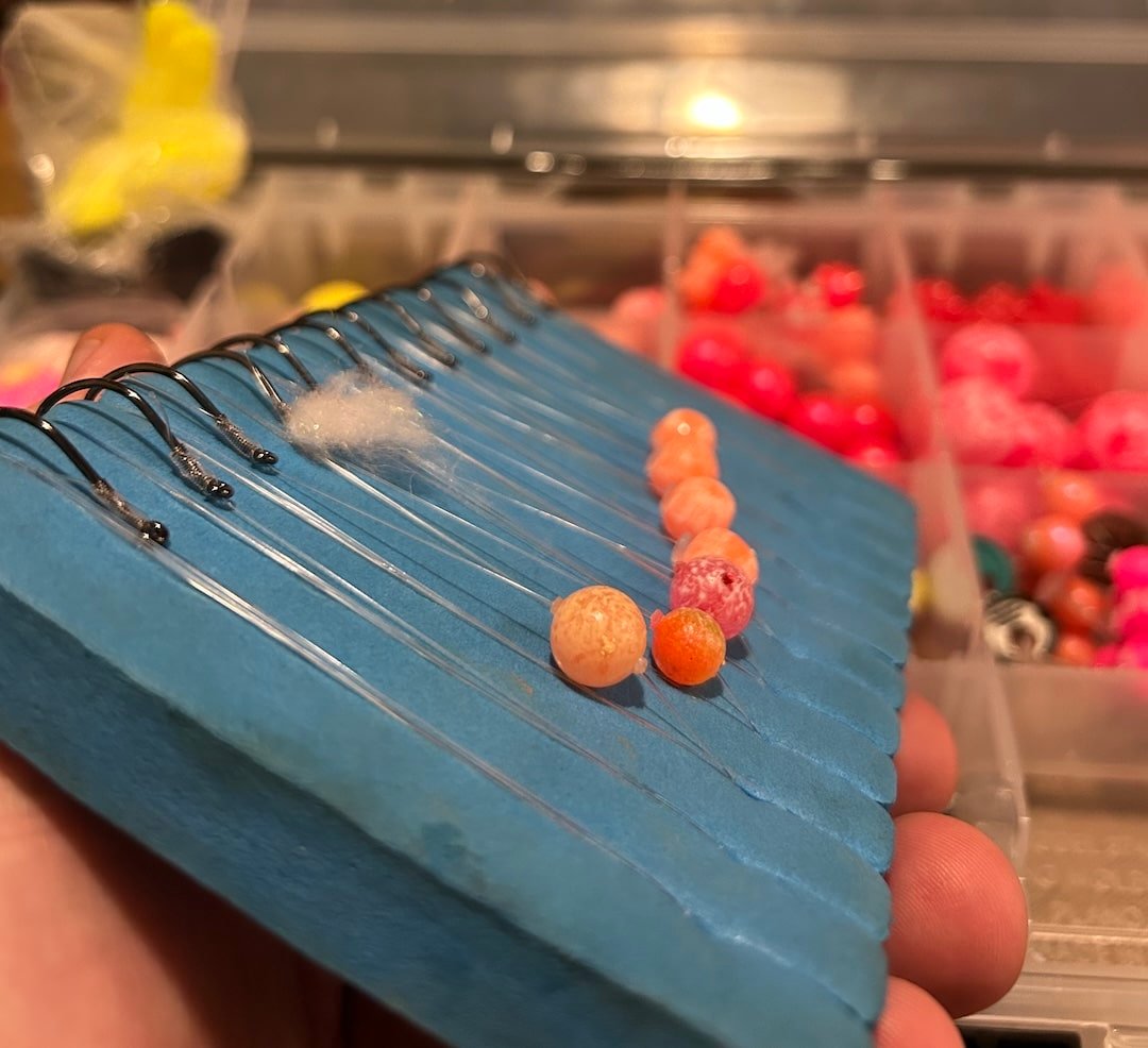 Float Fishing Soft Beads on the River