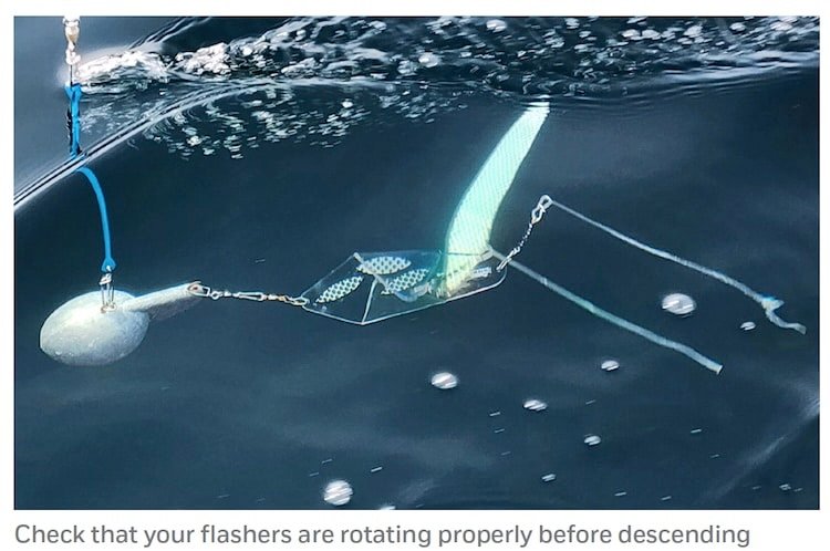 fishing flashers rotating