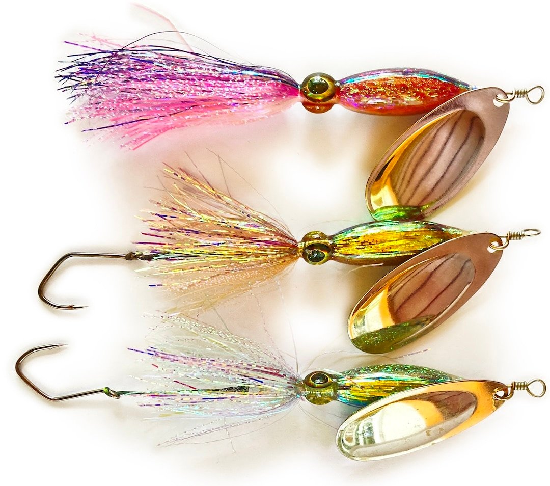 Squid Spinners for Salmon Beach Fishing